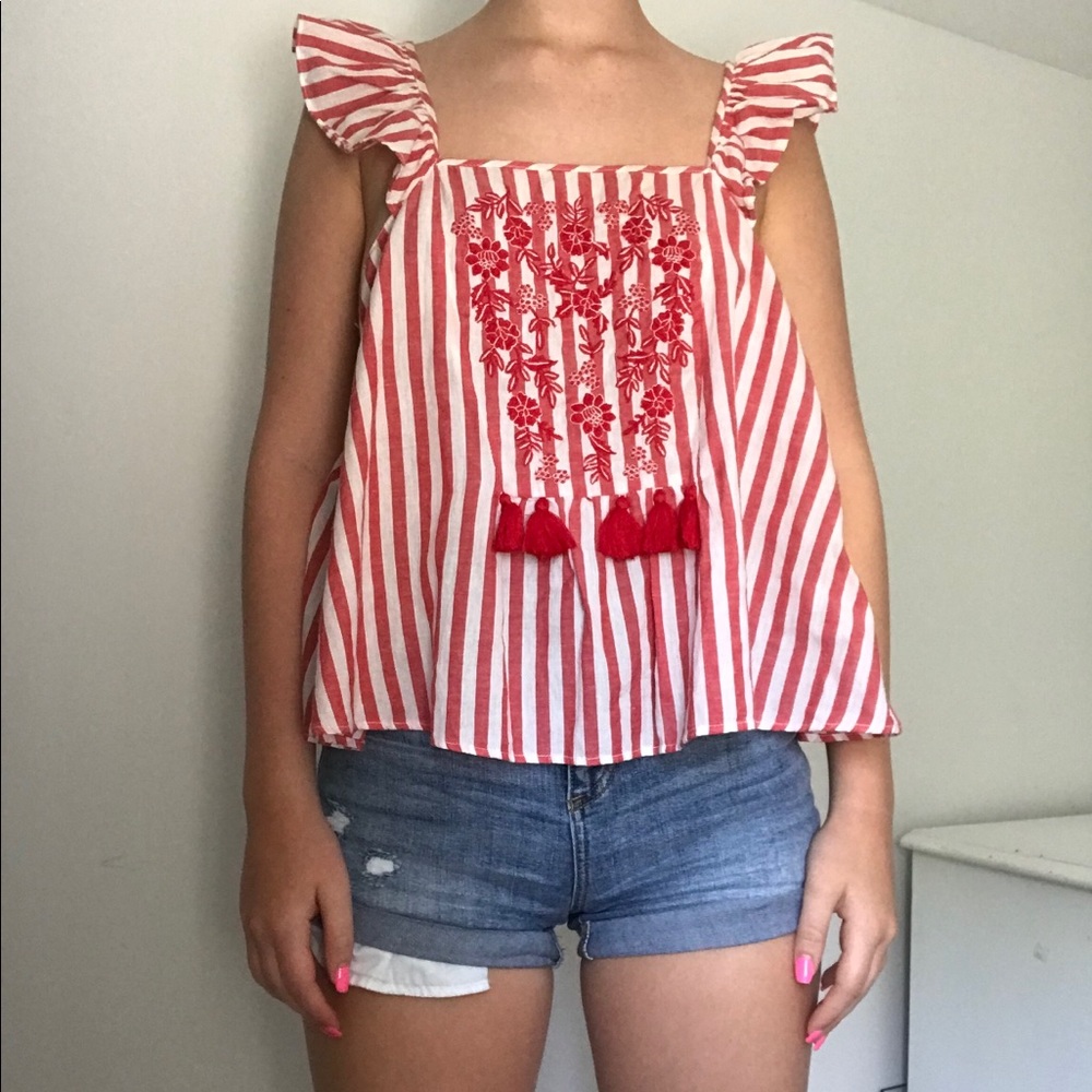 Red Zara tank